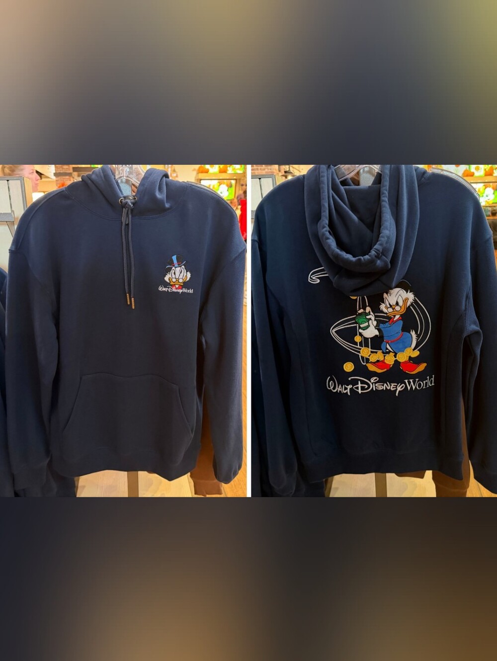 Disney Parks Scrooge McDuck Hooded Sweatshirt  Unisex